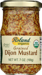 ROLAND: Mustard Grained Dijon Organic, 7 oz