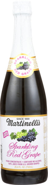 MARTINELLI: Sparkling Red Grape Juice, 25.4 fo