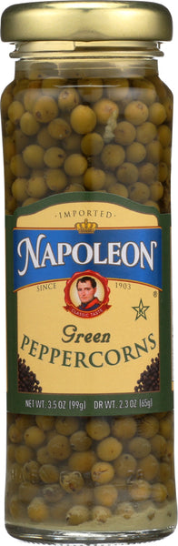 NAPOLEON: Green Peppercorns Jars, 3.5 Oz