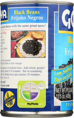 GOYA: Low Sodium Black Beans, 15.5 oz