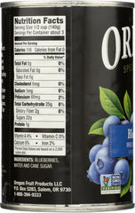 OREGON: Blueberries In Light Syrup, 15 oz