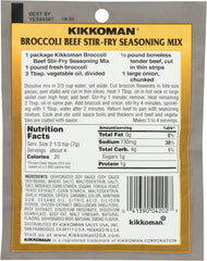 KIKKOMAN: Broccoli-Beef Stir-Fry Seasoning Mix, 1 oz