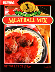 TEMPO: Mix Seasoning Meatball Italian, 2.75 oz