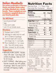 TEMPO: Mix Seasoning Meatball Italian, 2.75 oz