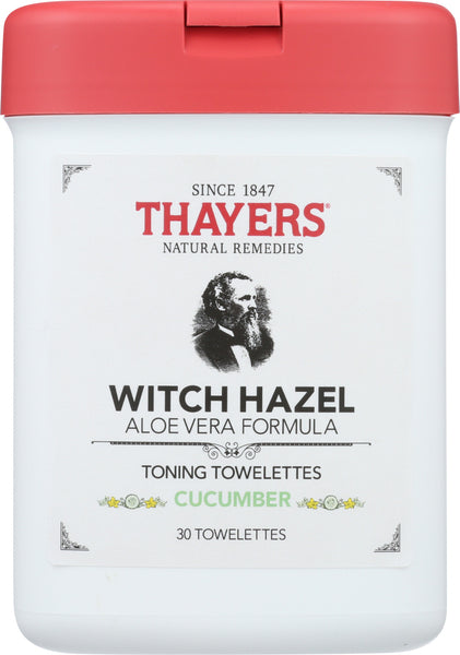 THAYER: Towelette Toning Cucumber, 30 ea