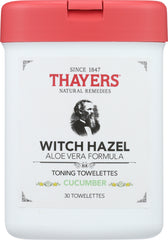 THAYER: Towelette Toning Cucumber, 30 ea