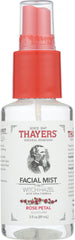 THAYER: Trial Size Witch Hazel Rose Petal Facial Mist, 3 oz