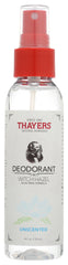 THAYERS: Witch Hazel Unscented Deodorant, 4 oz