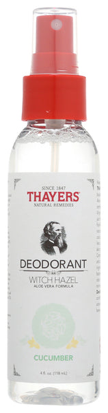 THAYERS: Witch Hazel Cucumber Deodorant, 4 oz