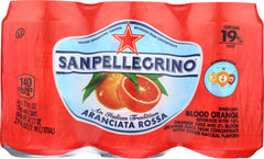 SAN PELLEGRINO: Sparkling Orange Beverage 6 Packs, 66.9 oz