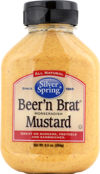 SILVER SPRING: Beer 'n Brat Mustard, 9.5 Oz