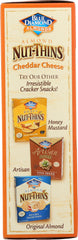 BLUE DIAMOND: Almond Nut-Thins Cracker Snacks Cheddar Cheese, 4.25 oz