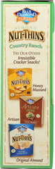 BLUE DIAMOND: Almond Nut-Thins Nut And Rice Cracker Snacks Country Ranch, 4.25 oz