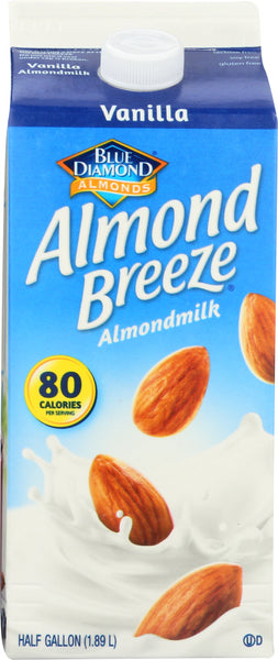 BLUE DIAMOND: Almond Breeze Almondmilk Vanilla, 64 oz