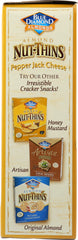 BLUE DIAMOND: Almond Nut-Thins Cracker Snacks Pepper Jack Cheese, 4.25 oz