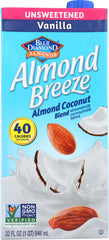 BLUE DIAMOND ALMONDS: Unsweetened Vanilla Almond Breeze, 32 oz