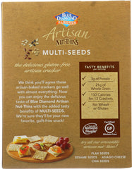 BLUE DIAMOND: Nut Thins Artisan With Almonds & Multiseeds, Wheat & Gluten Free, 4.25 oz