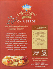 BLUE DIAMOND: Artisan Nut Thins Chia Seeds, 4.25 oz