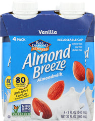 BLUE DIAMOND: Almond Vanilla Beverage 4 Pack, 8 oz