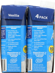 BLUE DIAMOND: Almond Vanilla Beverage 4 Pack, 8 oz