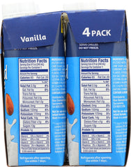 BLUE DIAMOND: Almond Vanilla Beverage 4 Pack, 8 oz