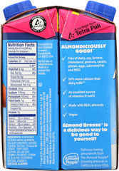 BLUE DIAMOND: Almond Breeze Unsweetened Vanilla Pack of 4, 32 oz