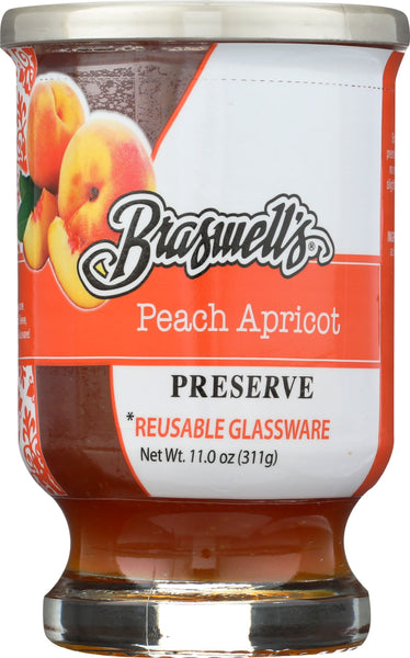 BRASWELL: Preserves Peach Apricot, 11 oz