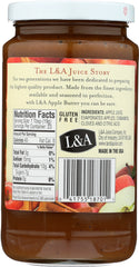 L&A: Pure Unsweetened Apple Butter, 16 oz