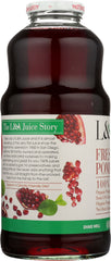 L & A JUICE: Fresh Pressed Pomegranate Organic Juice 32 Oz