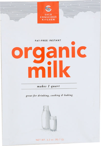 SACO: Organic Skim Milk Instant, 3.2 oz