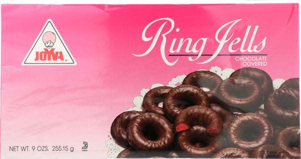 JOYVA: Chocolate Covered Raspberry Ring Jells, 9 oz