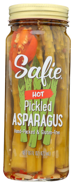 SAFIE: Asparagus Pickled Hot Spicy, 16 oz