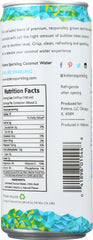 KALENA SPARKLING COCONUT WATER: Organic Coconut Water Sparkling, 10.8oz