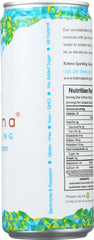 KALENA SPARKLING COCONUT WATER: Organic Coconut Water Sparkling, 10.8oz