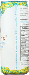 KALENA SPARKLING COCONUT WATER:  Sparkling Lemon Coconut Water, 10.8oz