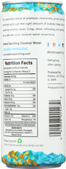 KALENA SPARKLING COCONUT WATER: Sparkling Coconut Water with Pineapple, 10.8oz
