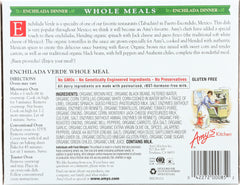 AMY'S: Enchilada Verde Spinach & Cheese Whole Meal, 10 oz