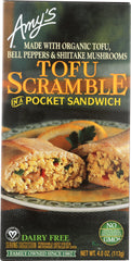 AMY'S:  Tofu Scramble in a Pocket Sandwich, 4 oz