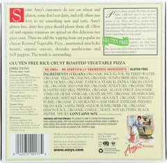 AMYS: Single Serve Rice Crust Roasted Vegetable Pizza, 6 oz