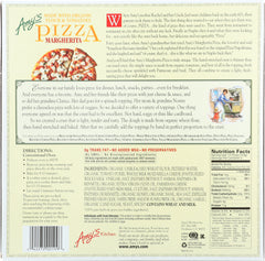 AMY'S: Pizza Margherita Made with Organic Flour and Tomatoes, 13 oz