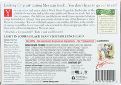 AMY'S: Light in Sodium Black Bean Vegetable Enchilada, 9.5 oz