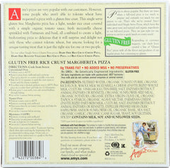 AMYS: Gluten Free Single Serve Margherita Rice Crust Pizza, 6.40 oz