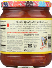 AMY'S: Black Bean & Corn Salsa, 14.7 oz