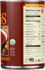 AMY'S: Organic Soup Low Fat Cream of Tomato, 14.5 oz