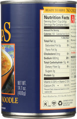 AMY'S: Soup Low Fat No Chicken Noodle, 14.1 oz