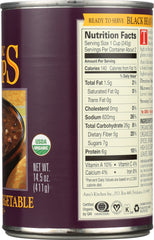 AMY'S: Organic Soup Low Fat Black Bean Vegetable, 14.5 oz