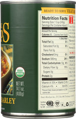 AMY'S: Organic Soup Low Fat Vegetable Barley, 14.1 oz