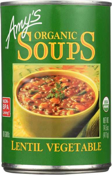 AMY'S: Organic Lentil Vegetable Soup, 14.5 oz