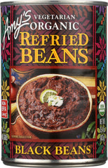 AMYS: Bean Refried Black Gluten Free, 15.4 oz