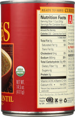 AMYS: Soup Curried Lentil Gluten Free, 14.5 oz